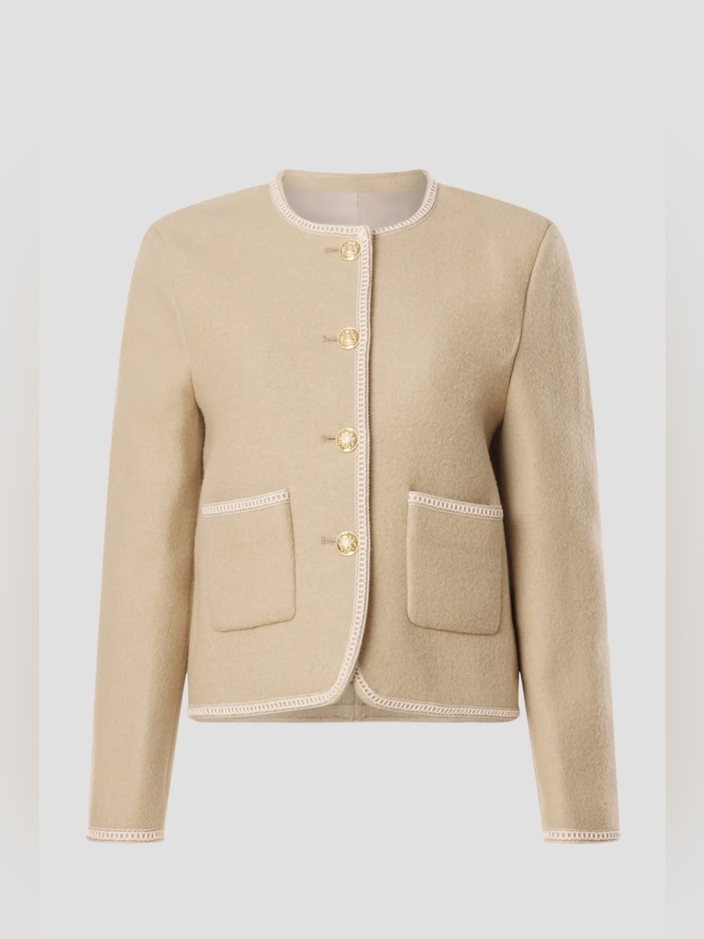 *Flawed RTR Dunst Beige Tweed Boucle Jacket (0444) - Picture 5 of 13